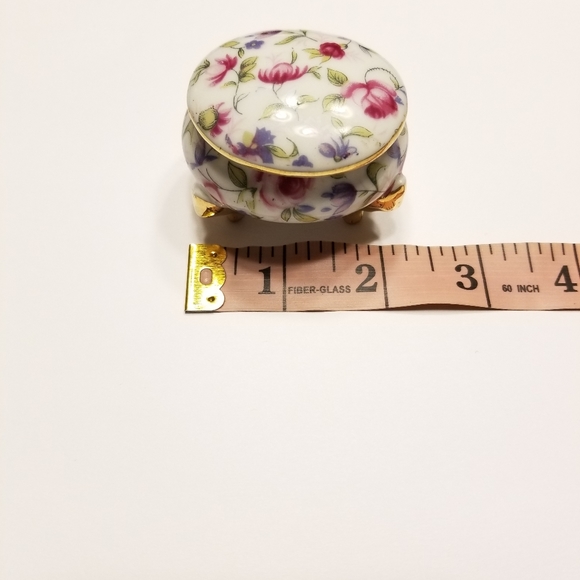 Vintage Other - Vintage Mini Footed Trinket Box